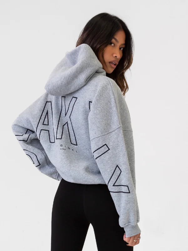 Outline Isabel Oversized Hoodie - Marl Grey