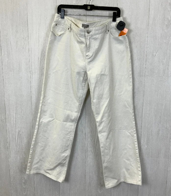 Jeans Straight By J. Jill In White, Size: 14