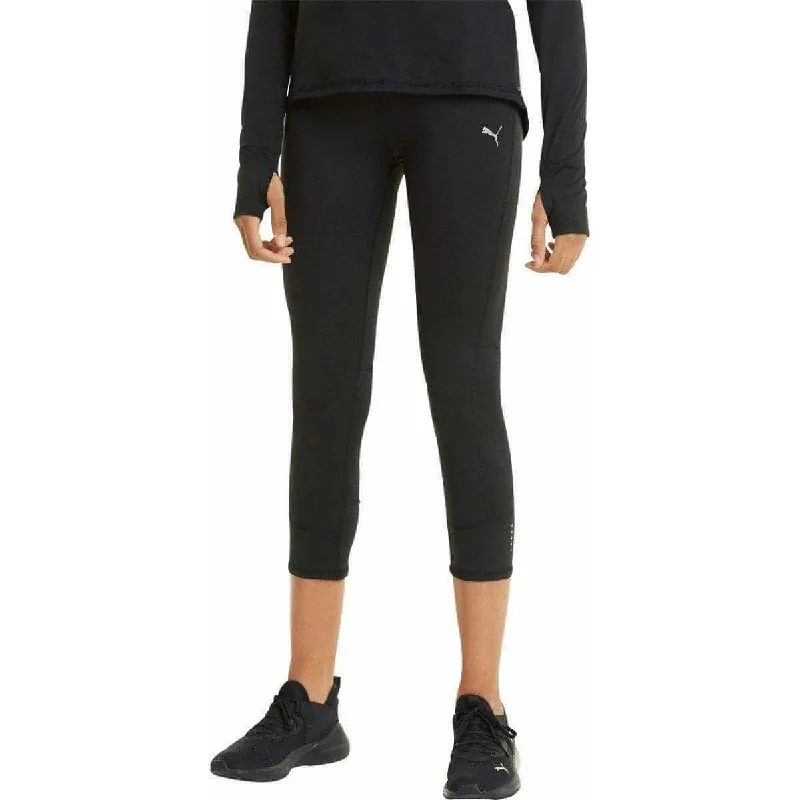 Puma Favourite Womens 3/4 Capri Running Tights - Black