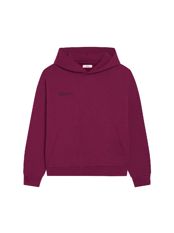 Mens 365 Heavyweight Hoodie—plum purple