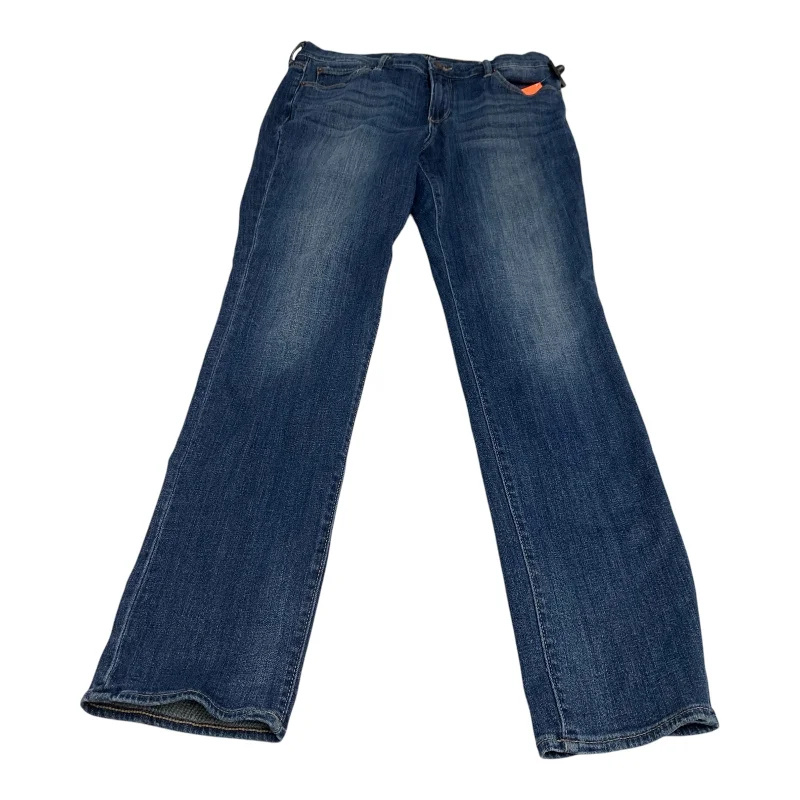 Jeans Straight By Lucky Brand In Blue Denim, Size: 10