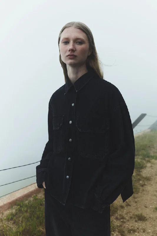 AGOLDE - Gwen Slice Shirt - Intense Relaxed Women's 