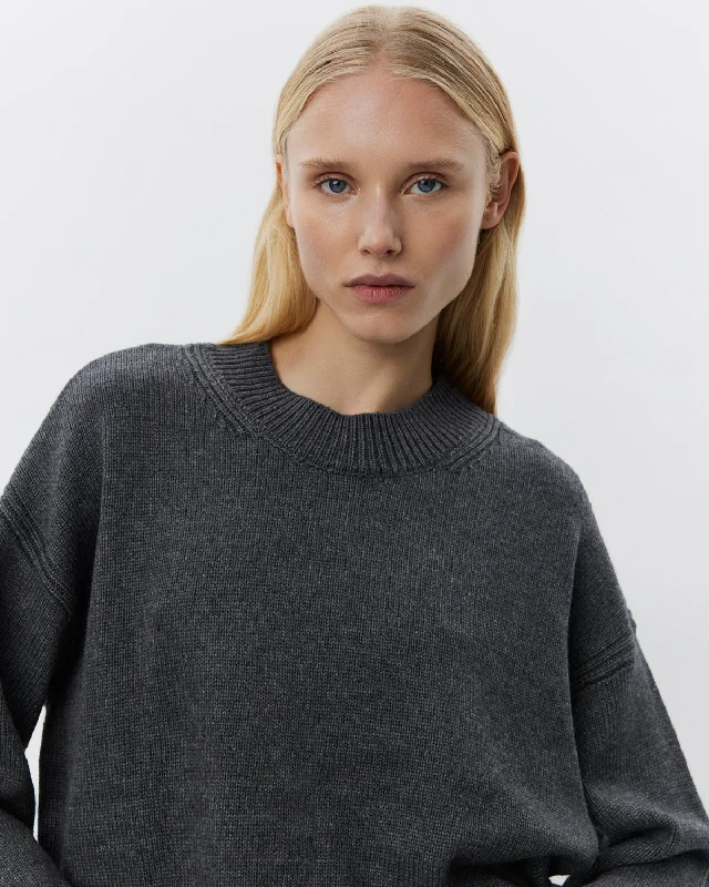 HOPESW SWEATER - Dark grey Athletic Women's High - 
