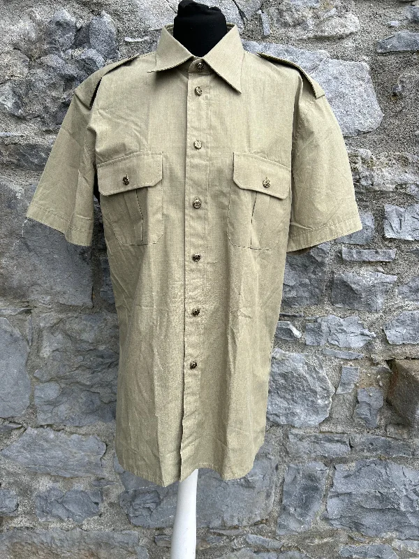 Beige shirt Small Feminine Women's Soft 