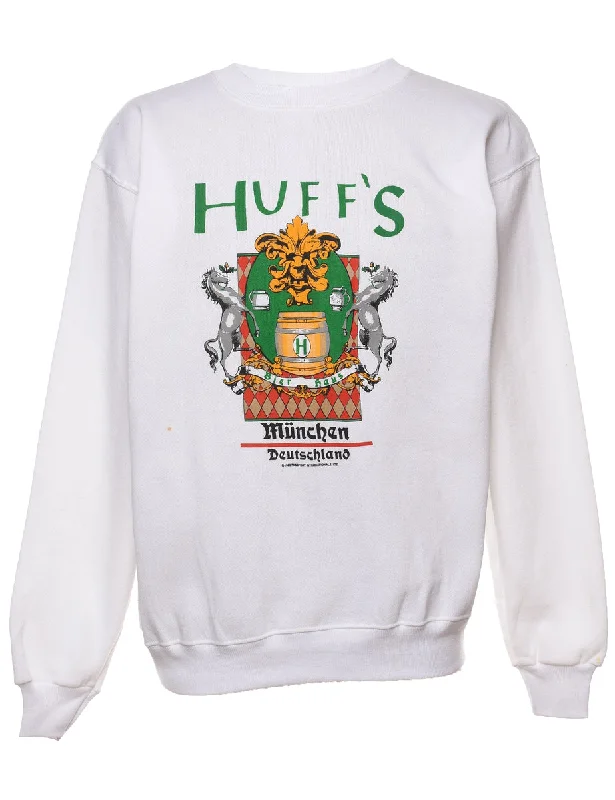 Huff's Munchen Deutschland Printed Sweatshirt - L Cool Women's Skate
