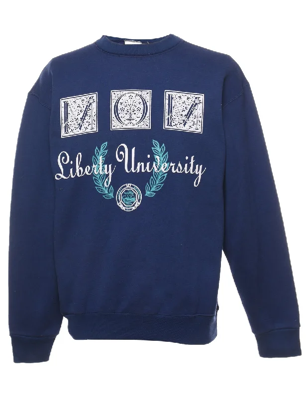 Liberty University Printed Sweatshirt - L Traditional Women's 