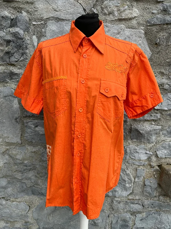 Y2K orange shirt Small Practical Women's Multi - 